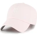 gorra-curva-rosa-claro-ajustable-clean-up-base-runner-de-new-york-yankees-mlb-de-47-brand