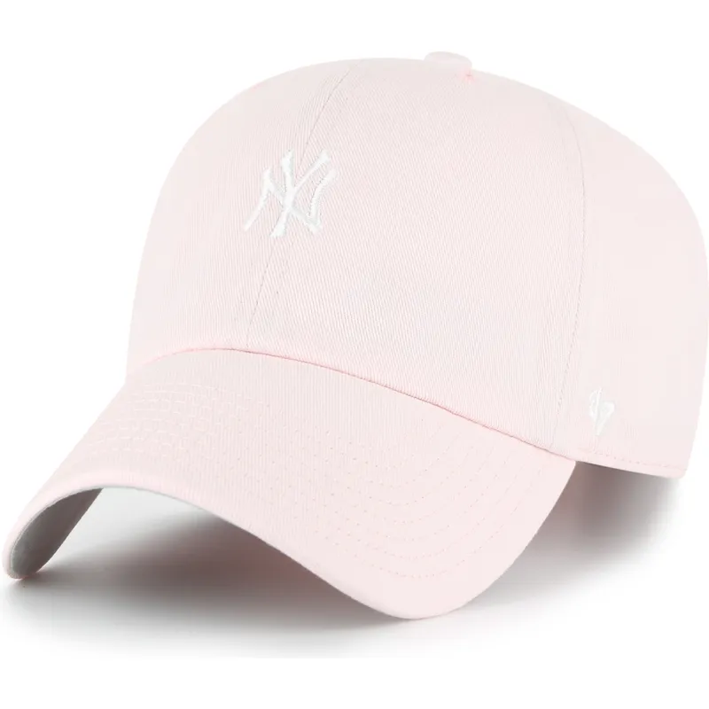 cap-zaoblena-pink-adjustable-strap-claro-clean-up-base-runner-new-york-yankees-mlb-47-brand cap-zaoblena-pink-adjustable-strap-claro-clean-up-base-runner-new-york-yankees-mlb-47-brand