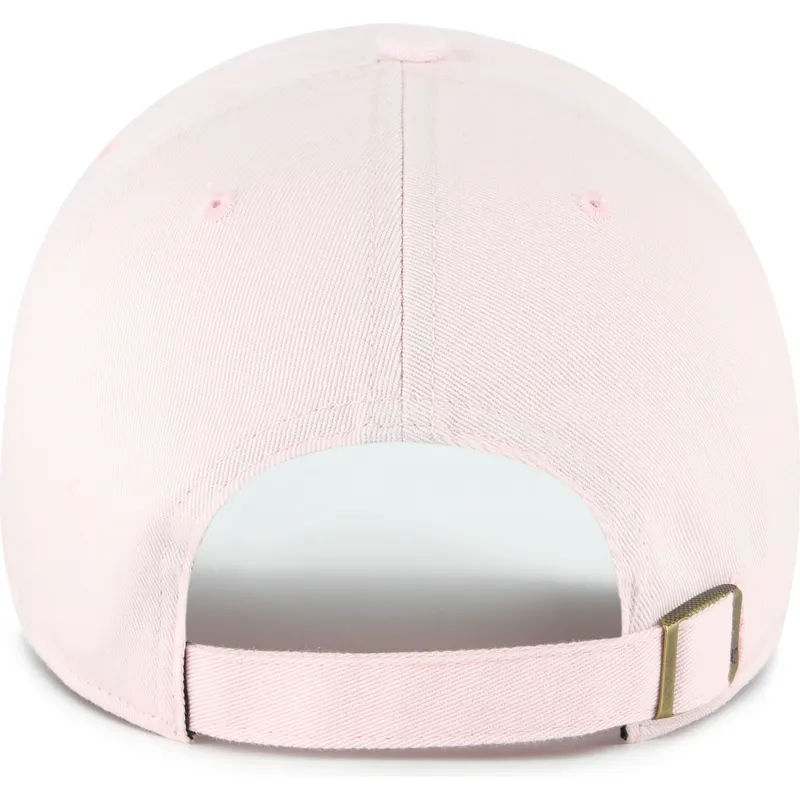 47-brand-curved-brim-clean-up-base-runner-new-york-yankees-mlb-light-pink-adjustable-cap