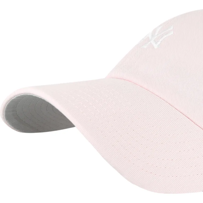 cap-zaoblena-pink-adjustable-strap-claro-clean-up-base-runner-new-york-yankees-mlb-47-brand cap-zaoblena-pink-adjustable-strap-claro-clean-up-base-runner-new-york-yankees-mlb-47-brand