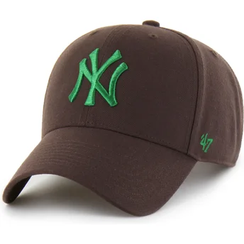 Čepice zaoblená hnědá snapback MVP New York Yankees MLB 47 Brand