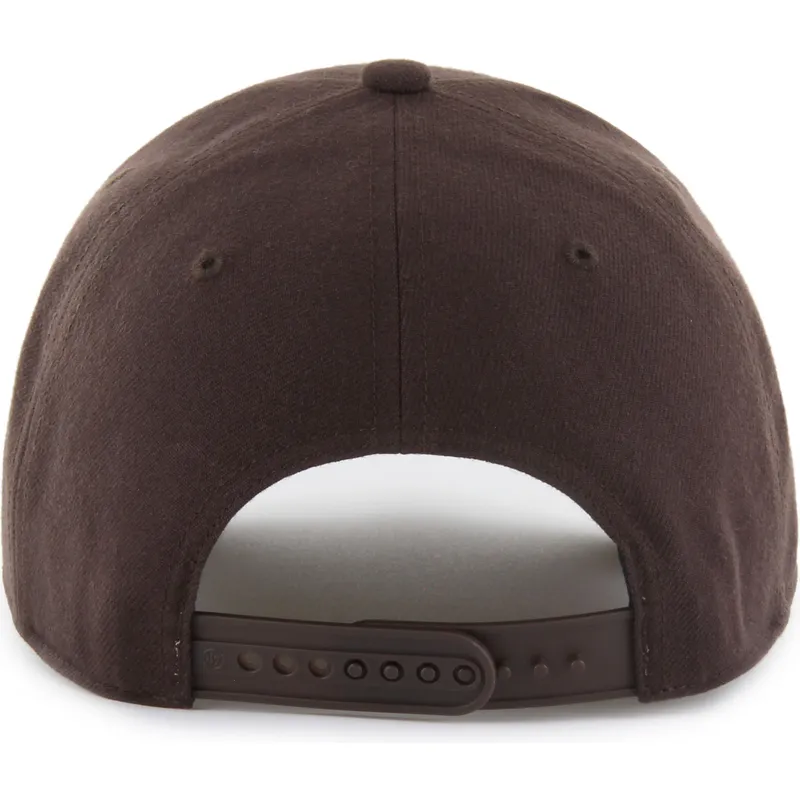 47-brand-curved-brim-green-logo-mvp-new-york-yankees-mlb-brown-snapback-cap