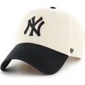 cepice-zaoblena-bezova-nastavitelny-clean-up-two-tone-no-loop-label-new-york-yankees-mlb-47-brand