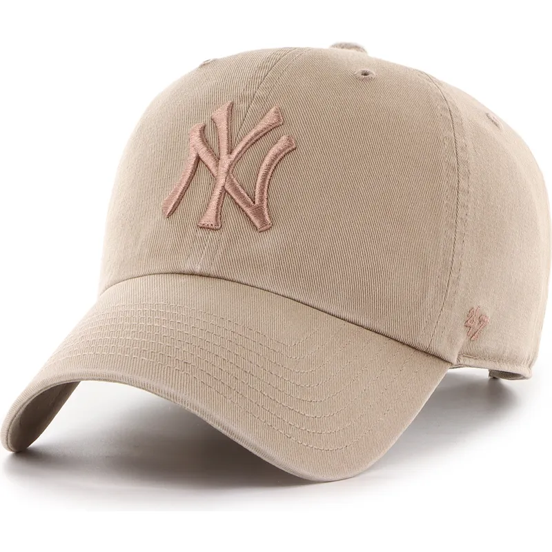 cepice-zaoblena-hneda-nastavitelny-clean-up-no-loop-label-new-york-yankees-mlb-47-brand cepice-zaoblena-hneda-nastavitelny-clean-up-no-loop-label-new-york-yankees-mlb-47-brand