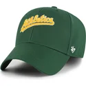 cepice-zaoblena-zelena-nastavitelny-mvp-ballpark-script-shot-oakland-athletics-mlb-47-brand