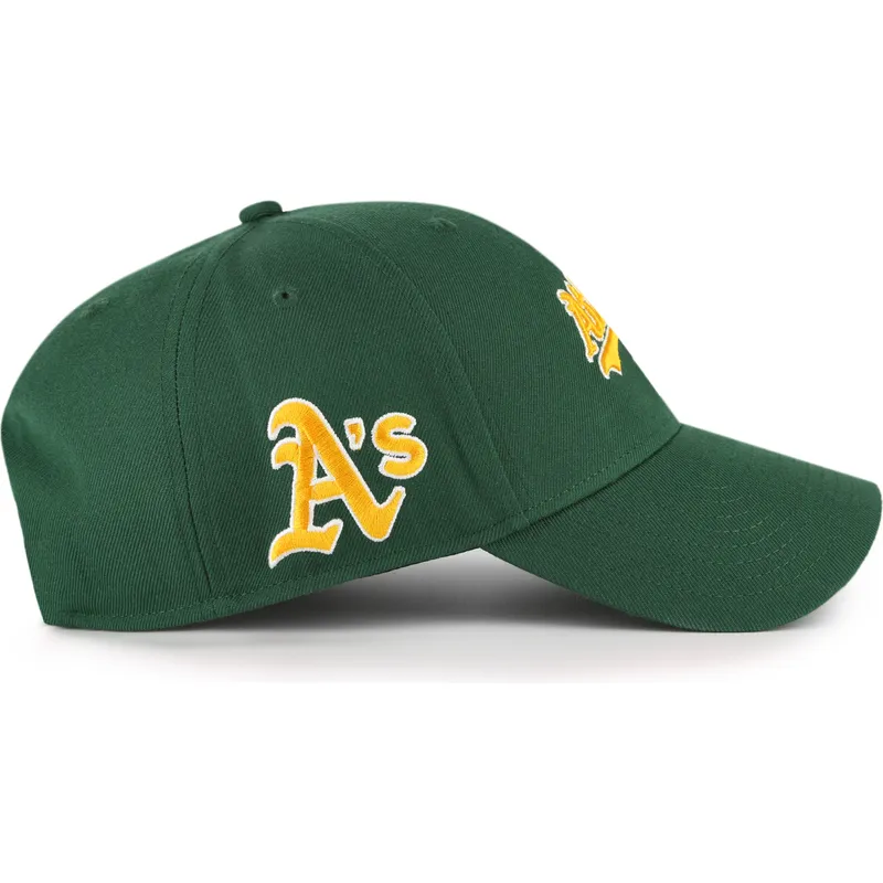 47-brand-curved-brim-mvp-ballpark-script-shot-oakland-athletics-mlb-green-adjustable-cap