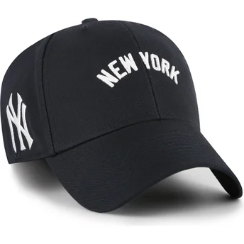 Čepice zaoblená námořnická modrá nastavitelný MVP Ballpark Script Shot New York Yankees MLB 47 Brand