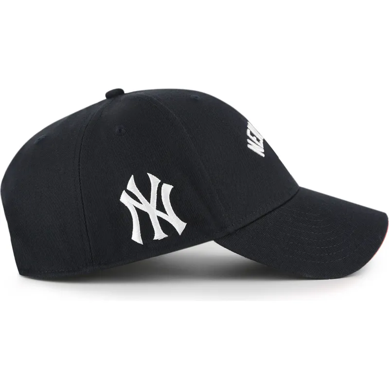 marinbla-bojd-justerbar-keps-mvp-ballpark-script-shot-fran-new-york-yankees-mlb-av-47-brand