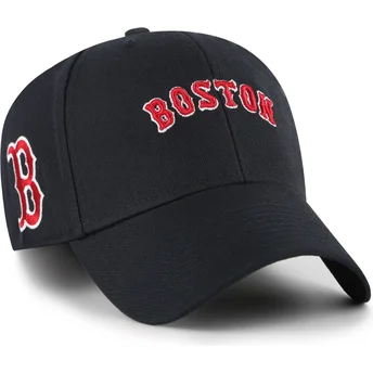 Čepice zaoblená námořnická modrá nastavitelný MVP Ballpark Script Shot Boston Red Sox MLB 47 Brand
