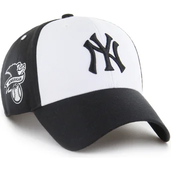 Καπέλο με καμπύλη μαύρο και λευκό snapback MVP Replica Sure Shot των New York Yankees MLB από 47 Brand