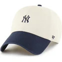 bojd-keps-beige-och-marinbla-justerbar-clean-up-base-runner-sure-shot-two-tone-new-york-yankees-mlb-av-47-brand