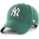 cepice-zaoblena-zelena-snapback-rosa-mvp-new-york-yankees-mlb-47-brand