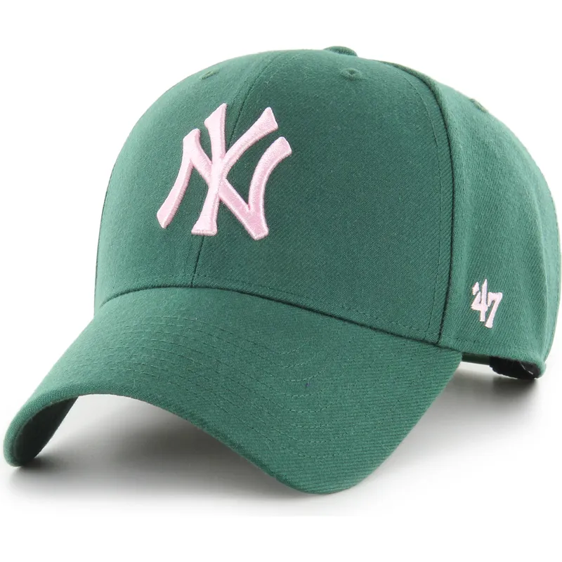cepice-zaoblena-zelena-snapback-rosa-mvp-new-york-yankees-mlb-47-brand