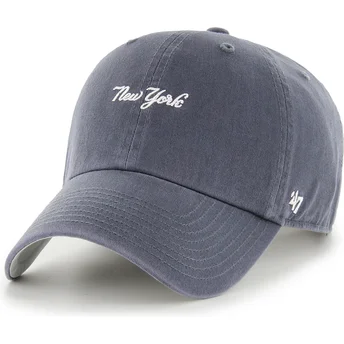 Čepice zaoblená námořnická modrá nastavitelný Clean Up Base Runner Script New York Yankees MLB 47 Brand