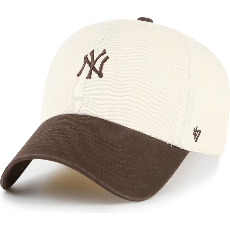 cepice-zaoblena-bezova-nastavitelny-clean-up-base-runner-two-tone-new-york-yankees-mlb-47-brand