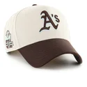 bojd-keps-beige-och-brun-snapback-mvp-dt-sure-shot-two-tone-cotton-fran-oakland-athletics-mlb-av-47-brand