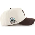 bojd-keps-beige-och-brun-snapback-mvp-dt-sure-shot-two-tone-cotton-fran-oakland-athletics-mlb-av-47-brand