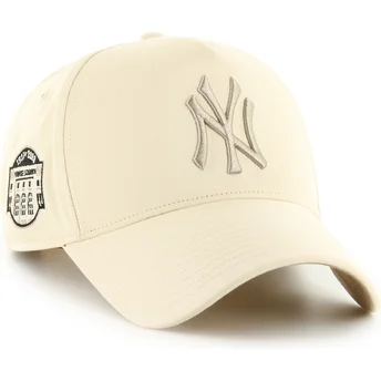 Cap zaoblená beige snapback MVP DT Sure Shot Two Tone Cotton New York Yankees MLB 47 Brand