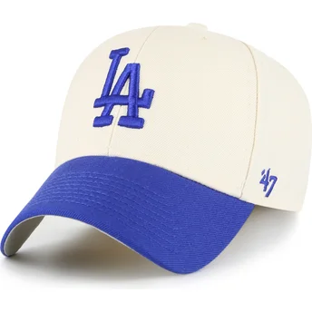 Cap zaoblená beige adjustable strap MVP Two Tone Los Angeles Dodgers MLB 47 Brand