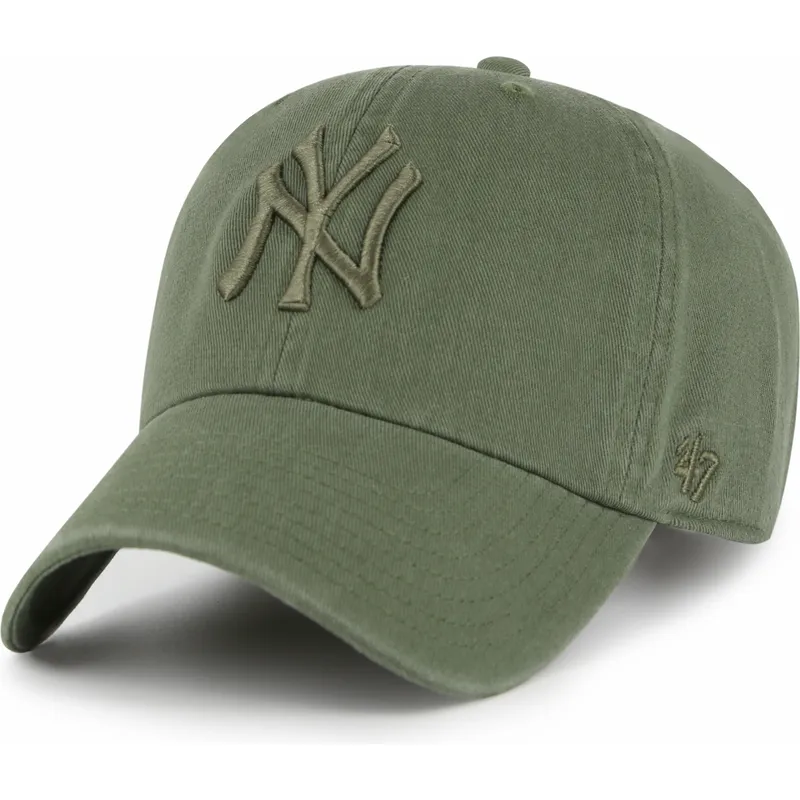 cepice-zaoblena-zelena-nastavitelny-clean-up-new-york-yankees-mlb-47-brand