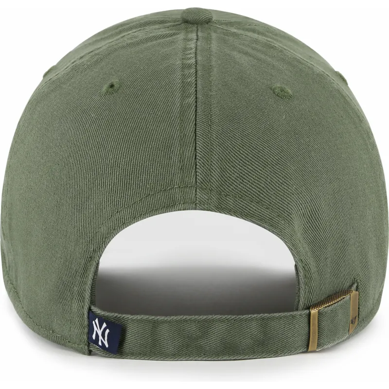 47-brand-curved-brim-green-logo-clean-up-new-york-yankees-mlb-green-adjustable-cap