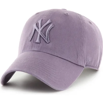 Čepice zaoblená fialová nastavitelný Clean Up Iris New York Yankees MLB 47 Brand