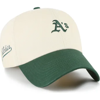 Čepice zaoblená béžová nastavitelný pásek Clean Up Base Runner Sure Shot Two Tone MLB 47 Brand