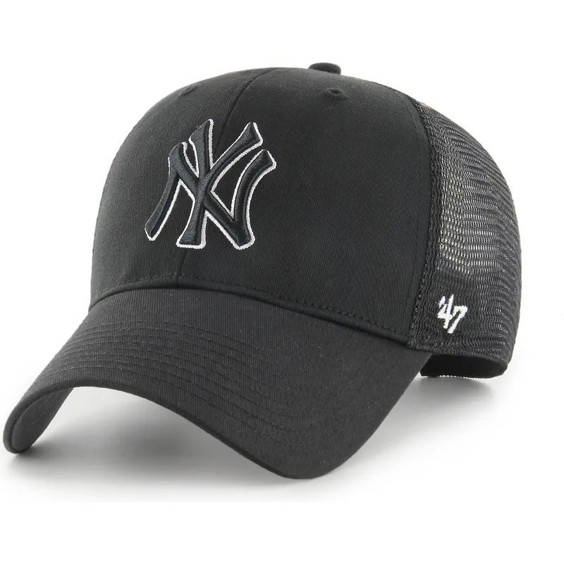 svart-truckerkeps-med-svart-outline-mvp-branson-logotyp-fran-new-york-yankees-mlb-av-47-brand
