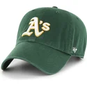cepice-zaoblena-zelena-nastavitelny-clean-up-oakland-athletics-mlb-47-brand