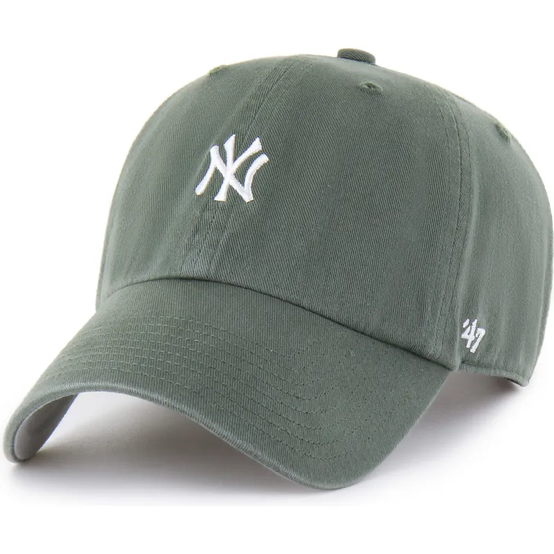 cepice-zaoblena-zelena-nastavitelny-clean-up-base-runner-new-york-yankees-mlb-47-brand