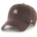 cepice-zaoblena-hneda-nastavitelny-clean-up-base-runner-mini-new-york-yankees-mlb-47-brand