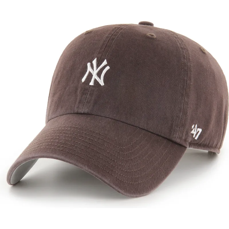 cepice-zaoblena-hneda-nastavitelny-clean-up-base-runner-mini-new-york-yankees-mlb-47-brand