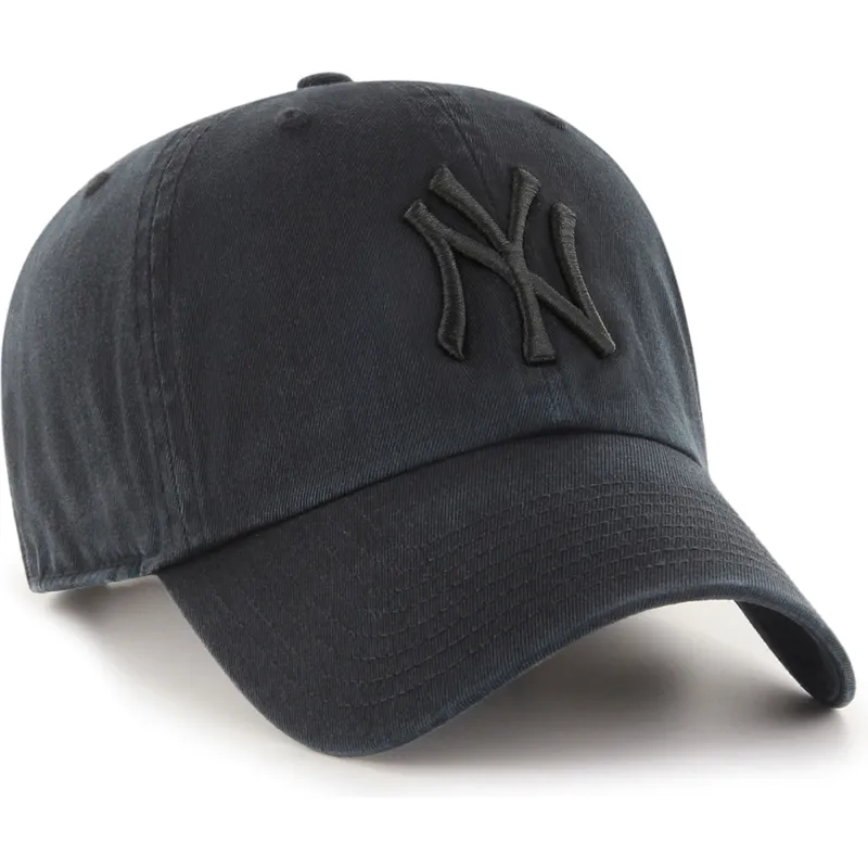 cap-zaoblena-black-adjustable-strap-clean-up-new-york-yankees-mlb-47-brand