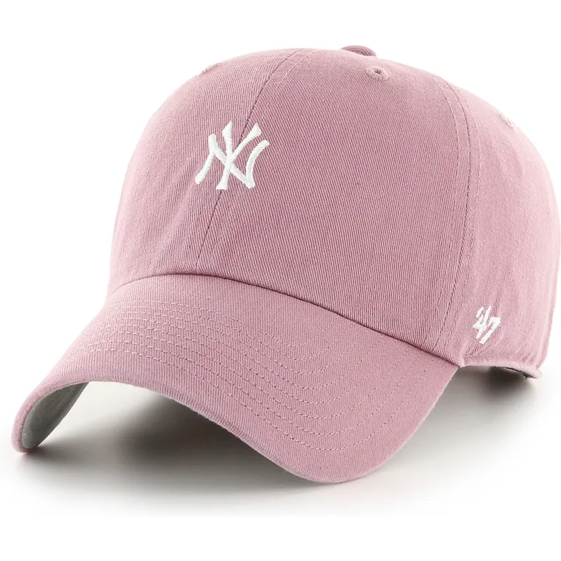 cepice-zaoblena-ruzova-nastavitelny-clean-up-base-runner-mini-new-york-yankees-mlb-47-brand