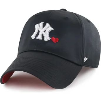 Cap zaoblená black adjustable strap Clean Up With Love New York Yankees MLB 47 Brand