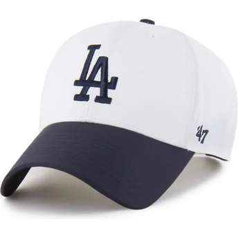 Cap zaoblená white snapback MVP Brrr Two Tone Los Angeles Dodgers MLB 47 Brand