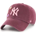 cepice-zaoblena-cervena-nastavitelny-clean-up-candy-heart-new-york-yankees-mlb-47-brand