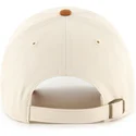 bojd-keps-beige-och-brun-justerbar-clean-up-mini-script-suede-visor-av-oakland-athletics-mlb-fran-47-brand