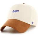 cepice-zaoblena-bezova-nastavitelny-clean-up-mini-script-suede-visor-los-angeles-dodgers-mlb-47-brand