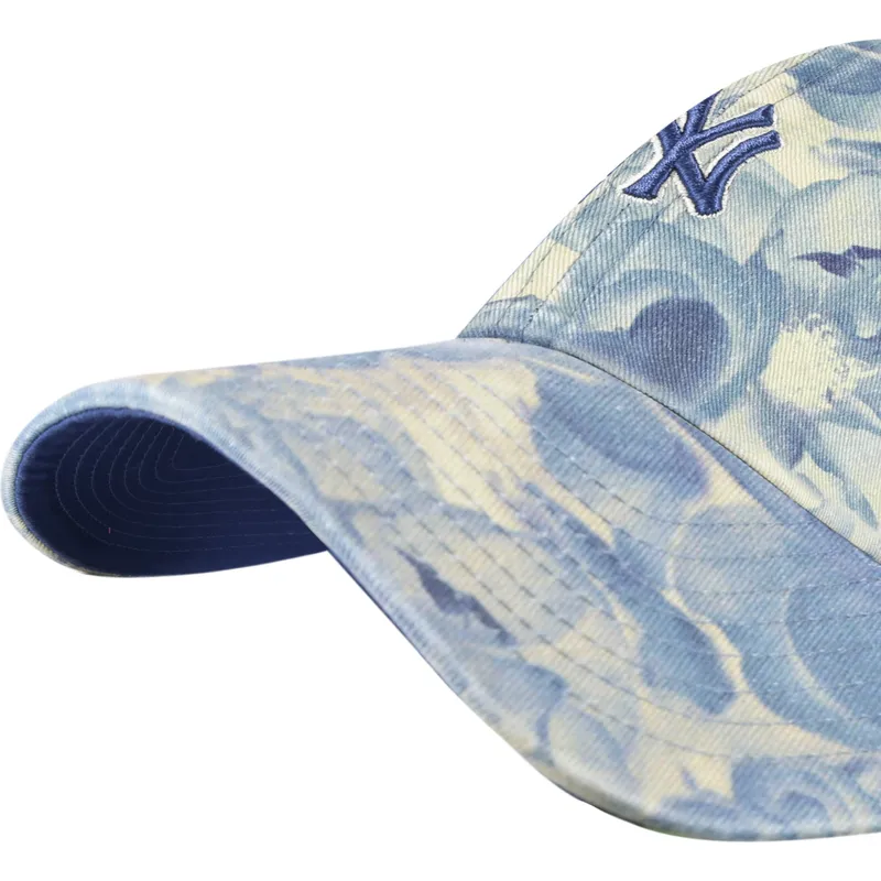 47-brand-curved-brim-clean-up-gardenia-new-york-yankees-mlb-blue-adjustable-cap