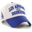47-brand-curved-brim-mvp-broke-line-los-angeles-dodgers-mlb-beige-and-blue-adjustable-cap