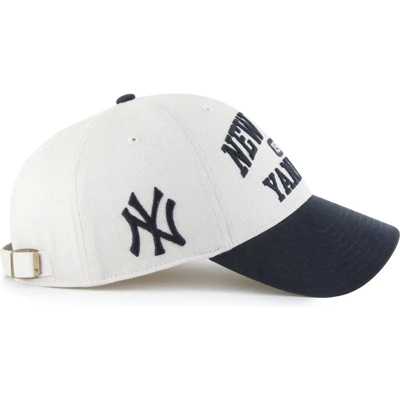 bojd-keps-beige-och-marinbla-justerbar-mvp-broke-line-fran-new-york-yankees-mlb-av-47-brand
