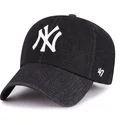 cap-zaoblena-black-adjustable-strap-clean-up-lennon-new-york-yankees-mlb-47-brand