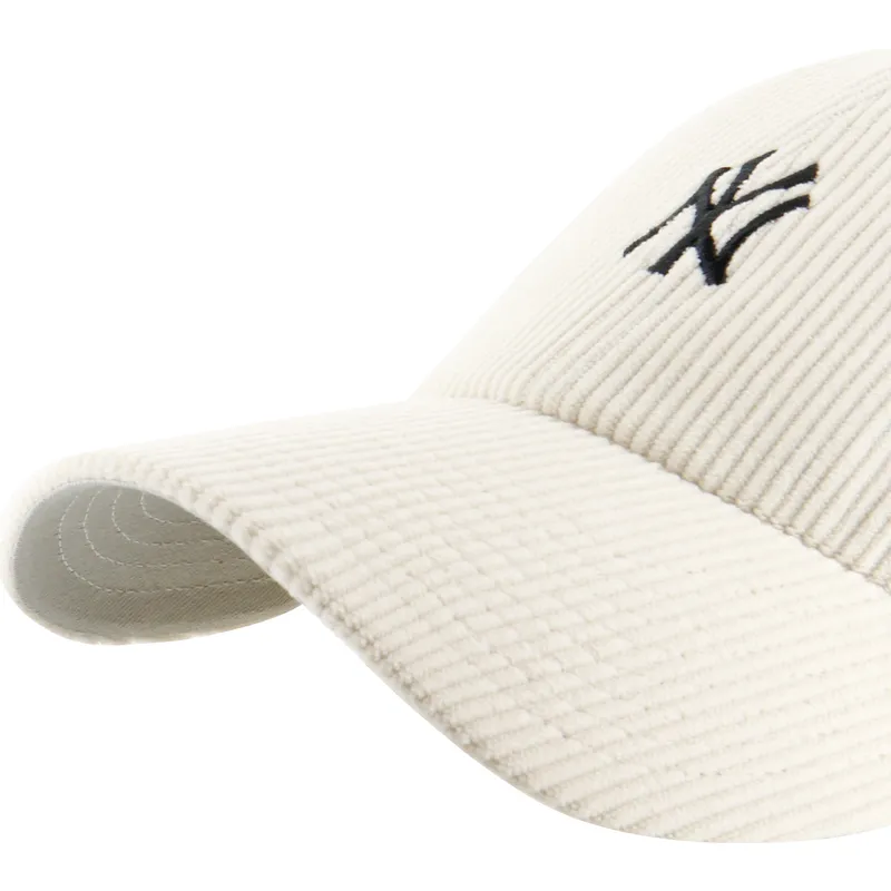 cepice-zaoblena-bezova-nastavitelny-pasek-clean-up-cord-base-runner-new-york-yankees-mlb-47-brand