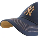 47-brand-curved-brim-mvp-dt-contrast-stitch-new-york-yankees-mlb-navy-blue-and-brown-adjustable-cap