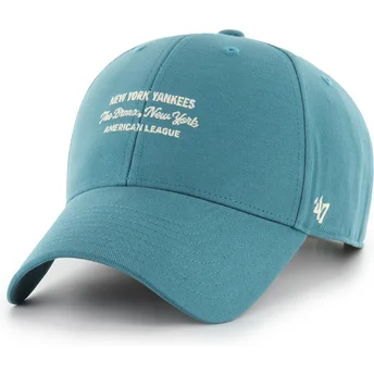Gorra curva azul snapback MVP Contemporary Cyan de New York Yankees MLB de 47 Brand