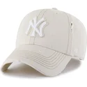 cepice-zaoblena-bezova-nastavitelny-clean-up-weathered-mojave-new-york-yankees-mlb-47-brand