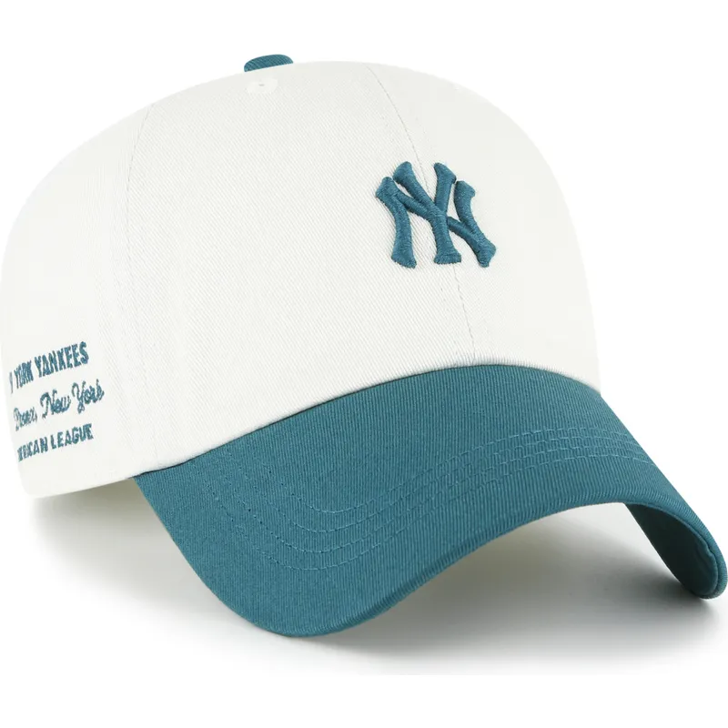 cap-zaoblena-beige-adjustable-strap-clean-up-contemporary-two-tone-new-york-yankees-mlb-47-brand cap-zaoblena-beige-adjustable-strap-clean-up-contemporary-two-tone-new-york-yankees-mlb-47-brand