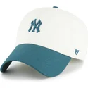 cepice-zaoblena-bezova-nastavitelny-pasek-clean-up-contemporary-two-tone-new-york-yankees-mlb-47-brand