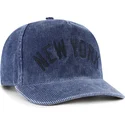 marineblaue-gebogene-snapback-kappe-hitch-reclaim-rusted-der-new-york-yankees-mlb-von-47-brand